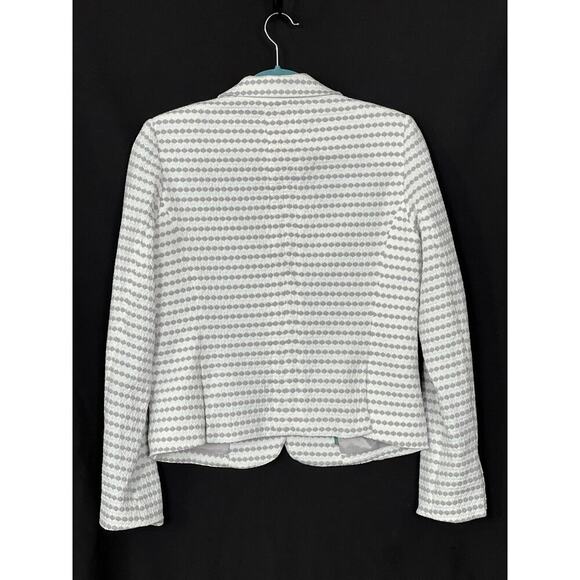 Cartonneir by Anthropologie "Breakwater" Blazer, Size 8, Grey/White, Textured - Picture 6 of 8
